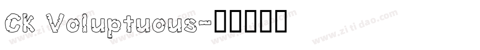 CK Voluptuous字体转换